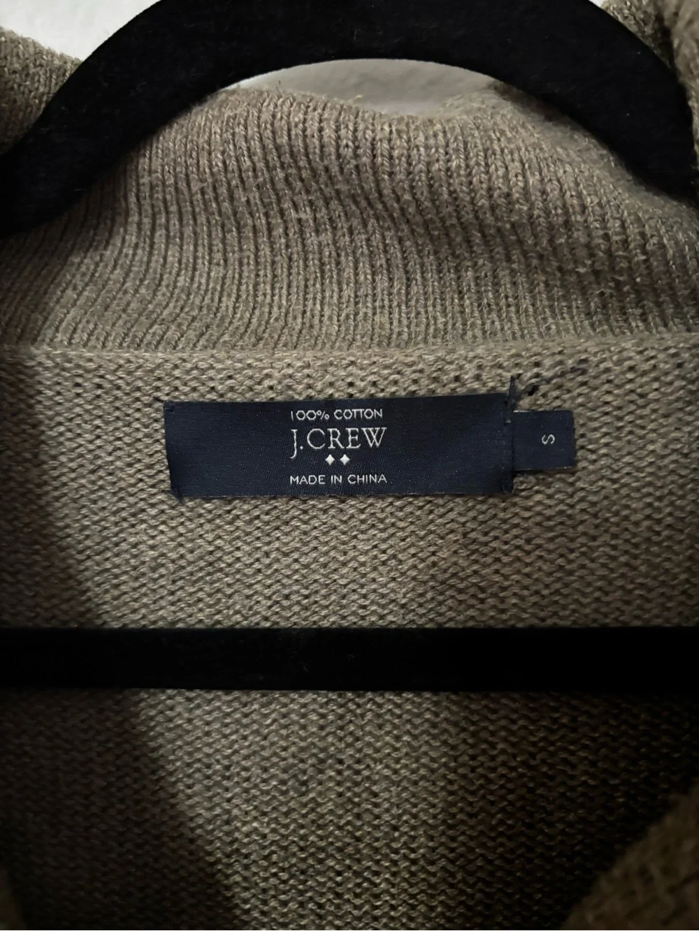 J.Crew Men’s Shawl Collar Toggle Sweater Olive S